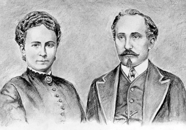 Adam og Sophie Opel 1868